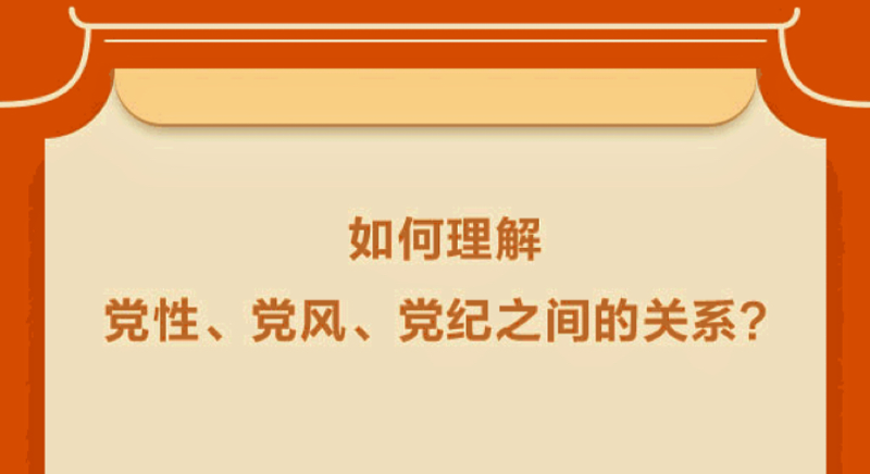 如何理解黨性、黨風(fēng)、黨紀(jì)之間的關(guān)系？