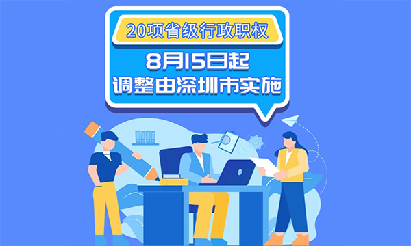 一圖讀懂廣東省人民政府關(guān)于將一批省級(jí)行政職權(quán)調(diào)整由深圳市實(shí)施的決定
